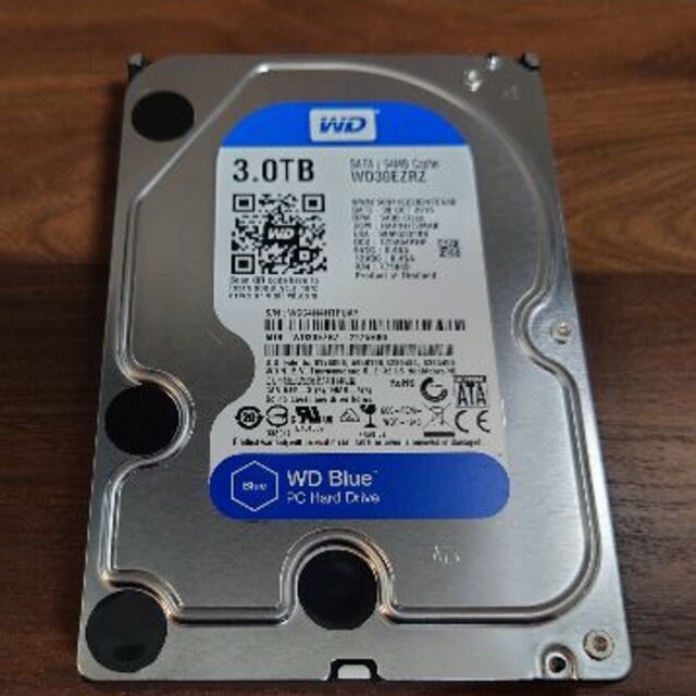 PCパーツHDD 3TB（WESTERN DIGITAL WD30EZRZ）× 3台