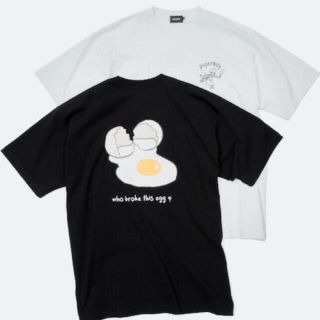 ビームス(BEAMS)のPAPERBOY × BEAMS Broken Egg Tee 黒ＸＬ新品未使用(Tシャツ/カットソー(半袖/袖なし))