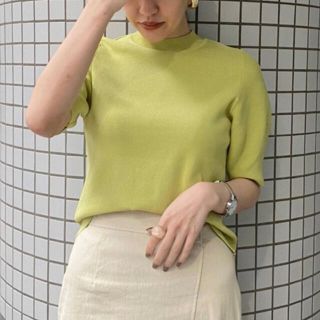 ムルーア(MURUA)の今季新品 オンライン完売 MURUA ムルーア スリムハーフスリーブニット(ニット/セーター)