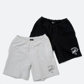 ビームス(BEAMS)のPAPERBOY × BEAMS Sweat Shorts 黒　ＸＬ新品未使用(ショートパンツ)