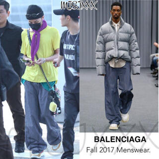 バレンシアガ(Balenciaga)のBalenciaga 2019ss stripe pants(スラックス)