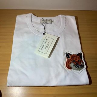 メゾンキツネ(MAISON KITSUNE')のメゾンキツネ　ホワイト　Sサイズ 新品未使用(Tシャツ(半袖/袖なし))