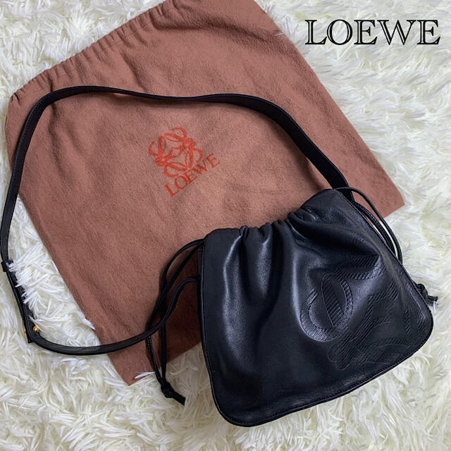 してご LOEWE - ロエベ LOEWE アナグラム ナッパレザー 巾着 ショルダーバッグ の通販 by ゆっきー's shop｜ロエベなら