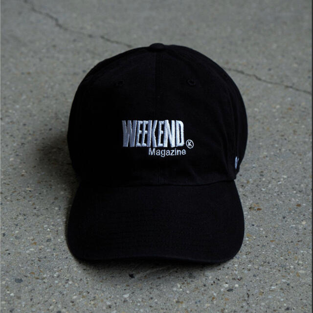 1LDK SELECT(ワンエルディーケーセレクト)のWeekend Embroidery Cap ｗ/ 47 black メンズの帽子(キャップ)の商品写真