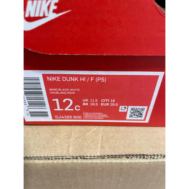 NIKE(ナイキ)のNIKE DUNK HIGH US12C(JP18.0) メンズの靴/シューズ(スニーカー)の商品写真