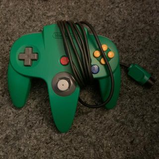 ニンテンドウ64(NINTENDO 64)のニンテンドー64 コントローラー　グリーン(家庭用ゲーム機本体)