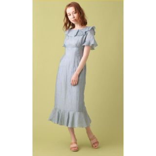 デイシー(deicy)の【新品未使用】DEICY ME COUTURE シャイニーフリルワンピース (ロングワンピース/マキシワンピース)