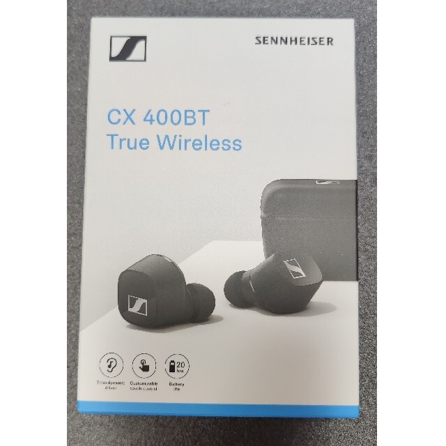 SENNHEISER(ゼンハイザー)のゼンハイザー　CX 400BT True Wireless　ブラック スマホ/家電/カメラのオーディオ機器(ヘッドフォン/イヤフォン)の商品写真