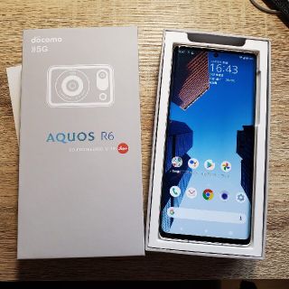 シャープ(SHARP)のSHARP シャープ AQUOS R6 SH-51B simフリー ホワイト(スマートフォン本体)