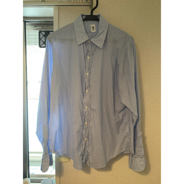 COMOLI(コモリ)のLE ブルーストライプシャツ　サイズ1 comoli メンズのトップス(シャツ)の商品写真