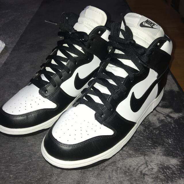 NIKE(ナイキ)の激レア❗️ Nike dunk high black white 白黒 メンズの靴/シューズ(スニーカー)の商品写真