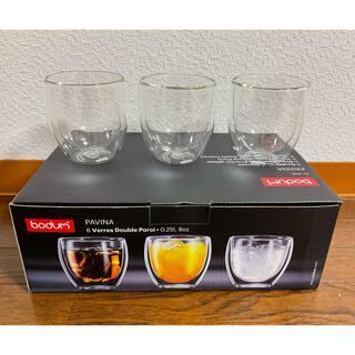 ボダム(bodum)のBODUM PAVINA ダブルウォールタンブラー　3コセット(タンブラー)