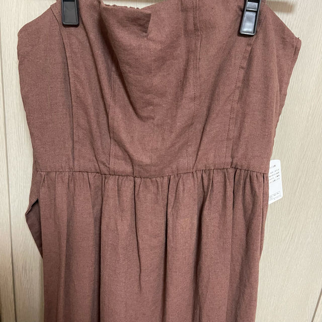 Back Ribbon Tiered Linen Dress herlipto