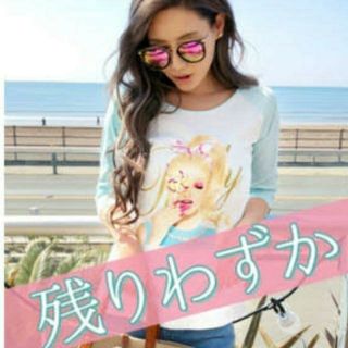 rady Rady キャンディちゃん バイカラートップス Rady♡キャンディーちゃんラグラン????