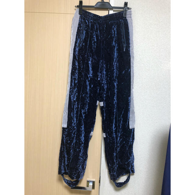 Syu.homme/femm☆ベルベット パンツ 青 M | hartwellspremium.com