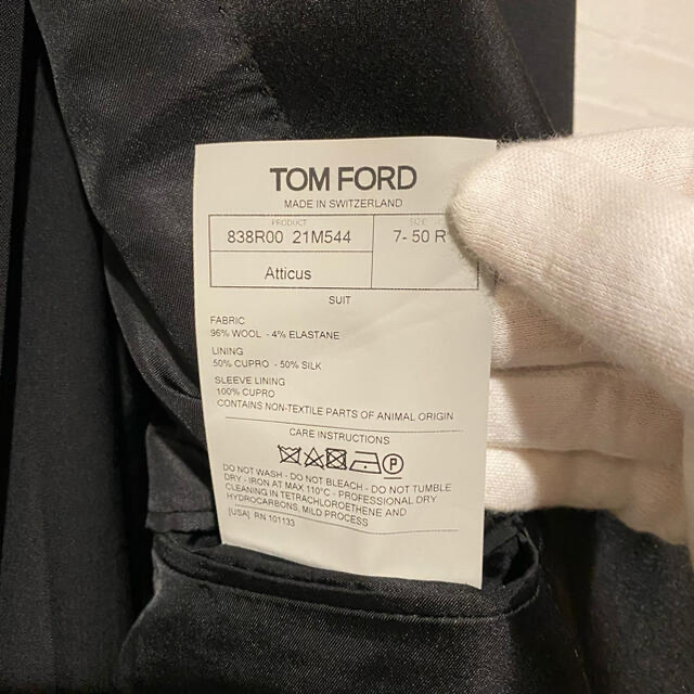 TOM FORD トム フォード ピークドラペル タキシード ブラック ...