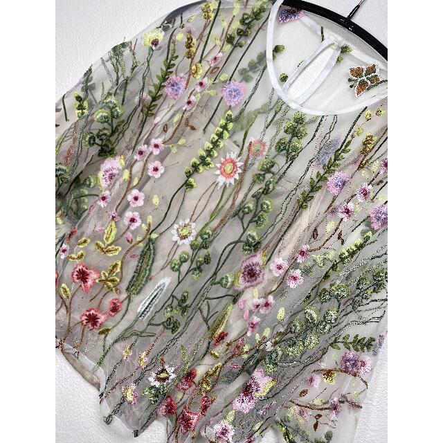 Ameri VINTAGE - Ameri 植物柄 シースルートップスの通販 by