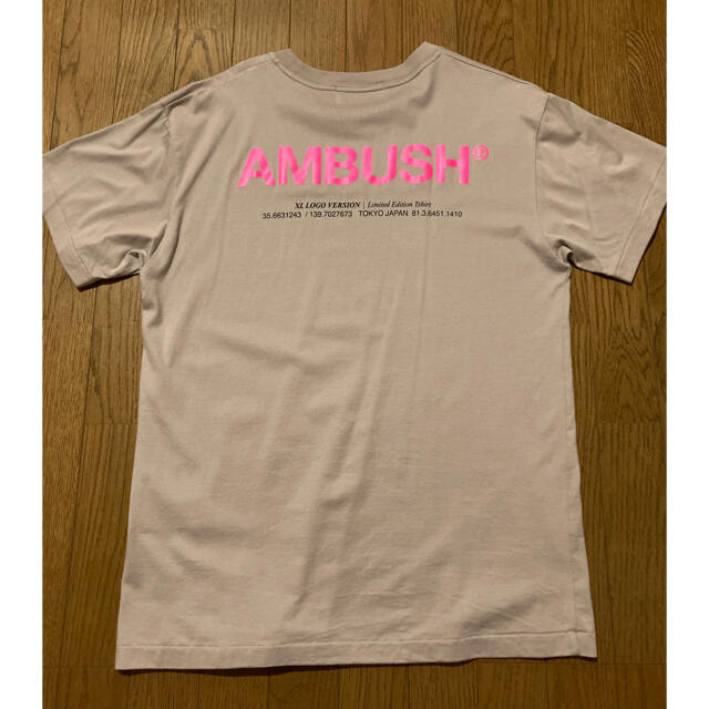 AMBUSH(アンブッシュ)のAMBUSH XL LOGO T-SHIRT ベージュ　サイズ3 メンズのトップス(Tシャツ/カットソー(半袖/袖なし))の商品写真