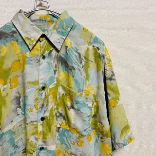 アートヴィンテージ(ART VINTAGE)の一点物　日本製　 90年代ビンテージ　ビッグシルエット　レーヨンシャツ(シャツ)