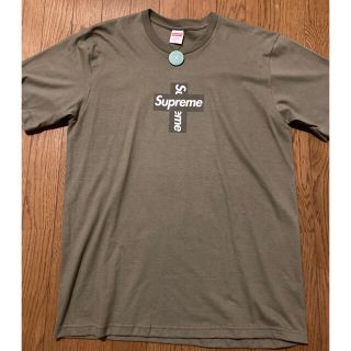 シュプリーム(Supreme)のsupreme cross box logo tee olive サイズL(Tシャツ/カットソー(半袖/袖なし))