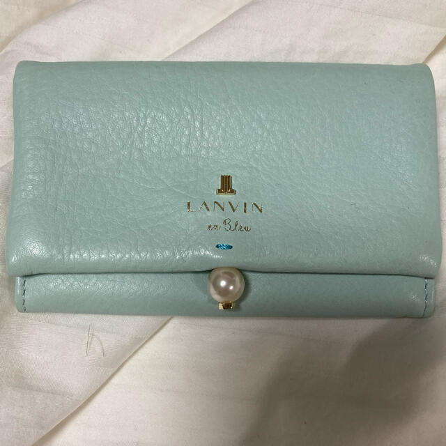 LANVIN en Bleu - ランバンオンブルー 名刺入れの通販 by ちわわ ... ランバンオンブルー 名刺入れ ミントグリーン