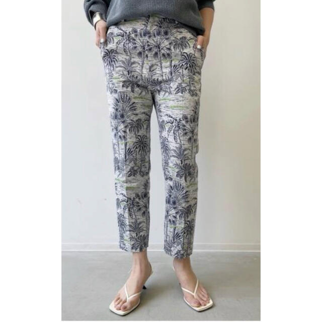 L'Appartement未使用 Palm Tree PantsブルーA 38 激安通販 photo-vasy.net