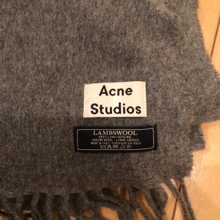 アクネ(ACNE)のAcne アクネ　ストール  グレー(マフラー/ショール)