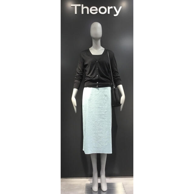 theory(セオリー)のTheory 20ss リネンミディ丈フレアスカート レディースのスカート(ひざ丈スカート)の商品写真