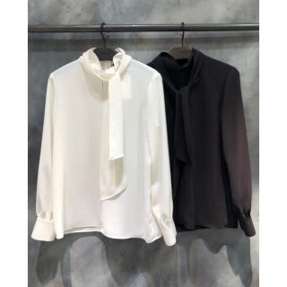 最終値下げTheoryブラウスC.CREPE/STAND COLLAR VOL