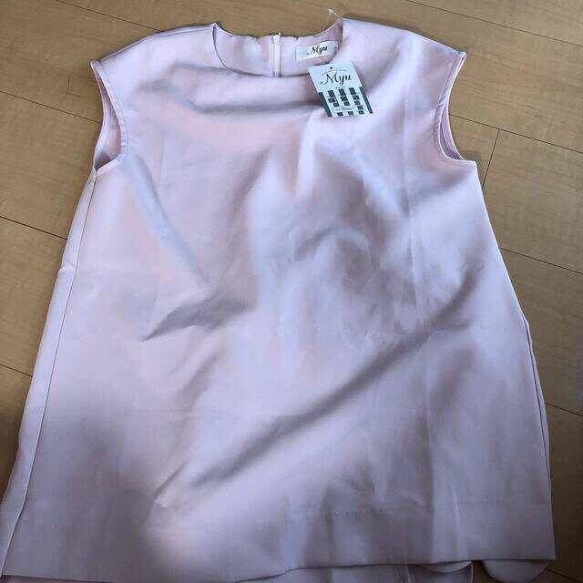 myu スカラップ　ピンク　パール レディースのトップス(Tシャツ(半袖/袖なし))の商品写真