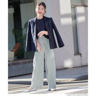 ザラ(ZARA)の新品未使用タグ付★coca カットオフ　リブパンツ　Lt.blue ライトブルー(カジュアルパンツ)