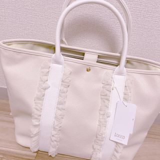 トッコ(tocco)の【新品・タグ付き】最終値下げ　tocco closet フリル　トートバッグ(トートバッグ)