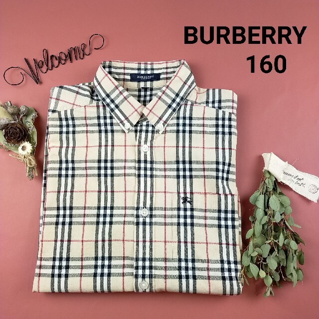 BURBERRY(バーバリー)の【極美品】バーバリー ノバチェック ビッグシルエット シャツ 160 キッズ/ベビー/マタニティのキッズ服男の子用(90cm~)(ブラウス)の商品写真