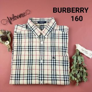 バーバリー(BURBERRY)の【極美品】バーバリー ノバチェック ビッグシルエット シャツ 160(ブラウス)