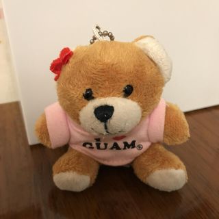 【I LOVE GUAM】くまさんのぬいぐるみ キーホルダー(キーホルダー)