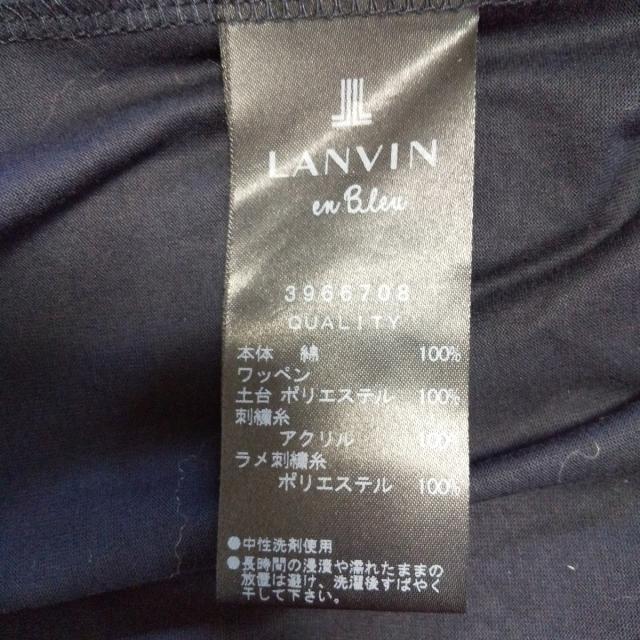 LANVIN en Bleu(ランバンオンブルー)のランバンオンブルー 半袖Tシャツ 38 M - レディースのトップス(Tシャツ(半袖/袖なし))の商品写真