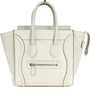 セリーヌ(celine)のセリーヌ CELINE ラゲージマイクロショッパー ハンドバッグ レデ【中古】(ハンドバッグ)