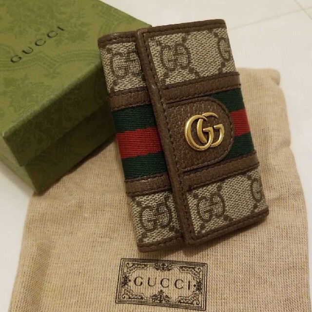 人気ブランド新作豊富 グッチ - Gucci 603732 6連キーケース シェリーライン GGスプリーム キーケース