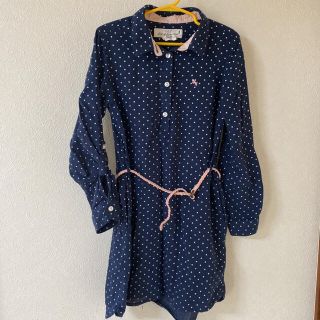 エイチアンドエム(H&M)のH&M kids ベルテッドワンピース　シャツドレス(ワンピース)