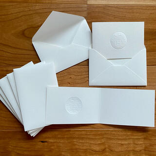 エルメス(Hermes)のエルメス　メッセージカード　封筒　便箋　4枚セット(カード/レター/ラッピング)