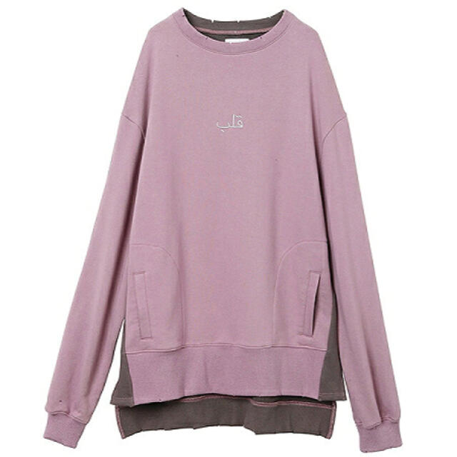 QALB(カルブ)】BICOLOR SWEAT スウェット