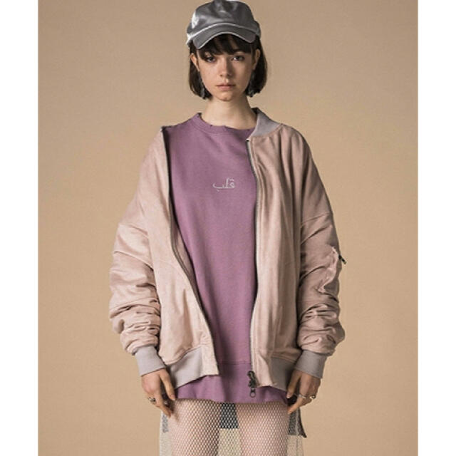 QALB(カルブ)】BICOLOR SWEAT スウェット