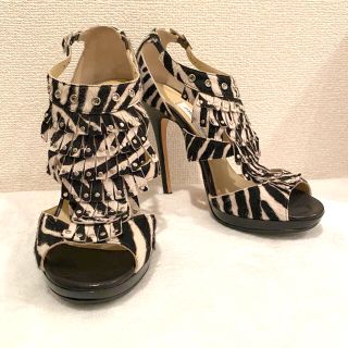 ジミーチュウ(JIMMY CHOO)の美品💓Jimmy Choo  ハラコ　38(ハイヒール/パンプス)