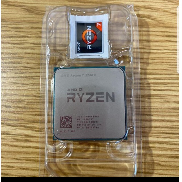 AMD ryzen 7 2700x ほぼ未使用