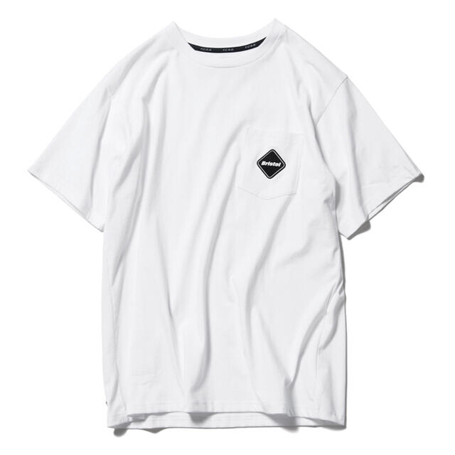 F.C.R.B.(エフシーアールビー)のS FCRB BIG VERTICAL LOGO POCKET TEE ホワイト メンズのトップス(Tシャツ/カットソー(半袖/袖なし))の商品写真