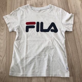 フィラ(FILA)の130 FILA キッズ　Tシャツ　ホワイト(Tシャツ/カットソー)
