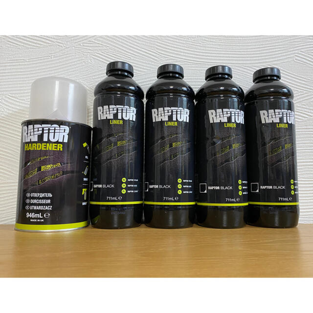 正規輸入品　RAPTOR LINER ブラック４Lセット　ラプターライナー