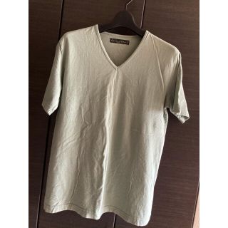 ビームス(BEAMS)のお値下げ✨VネックTシャツ✨BEAMS✨グリーン✨M✨難あり(Tシャツ/カットソー(半袖/袖なし))