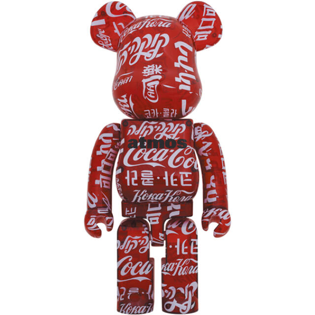 BE@RBRICK atmos Coca Cola CLEAR RED 1000