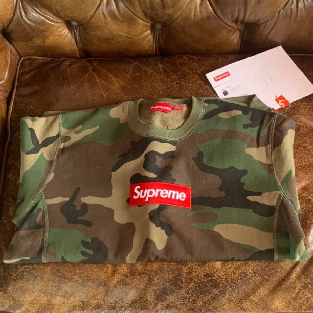 Supreme Box Logo  Crewneck Camo L